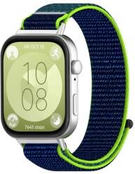 NYLON szíj Huawei Óra Fit 3 sötétkék-zöld