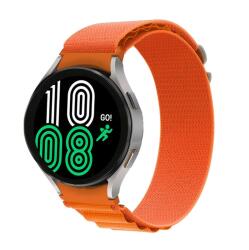 NYLON szíj Samsung Galaxy Watch 5 (40mm / 44mm) 5 Pro 45mm narancssárga készülékhez