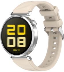 SILICONE Cserélhető szíj a Huawei-hoz Watch GT 5 Pro 42mm IVORY