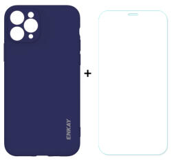 ENKAY Case + edzett üveg Apple iPhone 11 Pro sötétkék