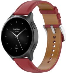  LEATHER Bőrszíj a Xiaomi órához 2 piros
