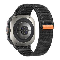  NYLON Cserélhető szíj Samsung Galaxy Watch Ultra 47mm fekete