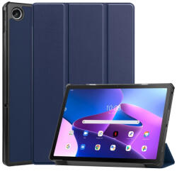  BŐR Flip borítás Lenovo Tab M10 Plus 3. generációs sötétkékhez
