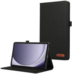 FABRIC Flip tok Samsung Galaxy Tab A9+ fekete