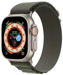  NYLON Cserélhető szíj Apple Watch Ultra 1 / 2 (49mm) / 8/7 (45mm) zöldhez