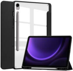 CRYSTAL Flip tok Samsung Galaxy Tab S9 FE / Tab S10 FE fekete