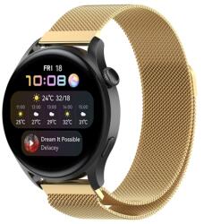 MILANESE Fém szíj Huawei Watch GT 3 Pro-hoz 46mm arany