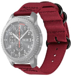 NYLON Univerzális óraszíj - szélessége 20mm piros