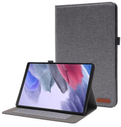 FABRIC Flip tok Samsung Galaxy Tab A8 (SM-X205 / SM-X200) készülékhez szürke