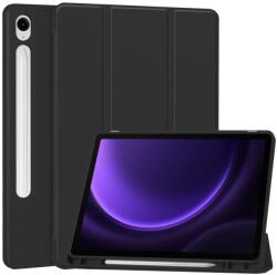  LEATHER Flip borító Samsung Galaxy Tab S10 FE / Tab S9 FE fekete