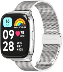 MIJOBS MILANESE Fém szíj Xiaomi-hoz Redmi Watch 3 Lite ezüst