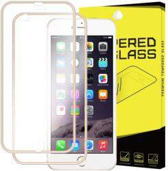 3D METALLIC edzett üveg előlap + hátlap Apple iPhone 6 / 6S arany