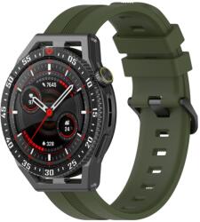 RUBBER Szilikon szíj Huawei Watch Buds / GT3 SE / GT3 Pro 46mm zöld
