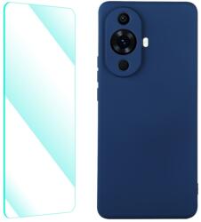 ENKAY SET Szilikon borítás és 2D üveg Huawei nova 11 kék