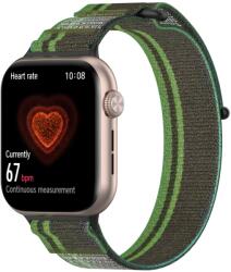 NYLON SZÍN Cserélhető heveder a Honor Watch 5 BLACK GREEN-hoz