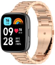 CLASSIC Fém szíj a Xiaomi Redmi-hez Watch 3 Aktív rózsaszín