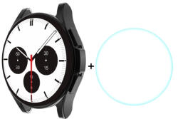 ENKAY tok edzett üveggel Samsung Galaxy Watch 4 Classic 42 mm-es fekete készülékhez