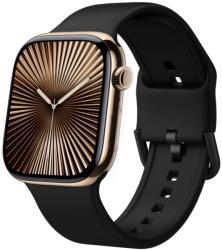 SILICONE Cserélhető szíj Apple Watch 10-hez 46mm fekete
