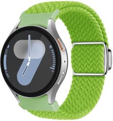 FONÁSOS Nylon szíj a Samsung Galaxy Watch 7 (40 / 44 mm) YELLOW GREEN-hoz