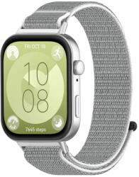  NYLON szíj Huawei Óra Fit 3 fehér-szürke