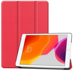 LEATHER Flip tok Apple iPad 10.2 2021/2020/2019 piros