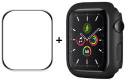  ENKAY Műanyag borítás védőfóliával Apple Watch 9 / 8 / 7 (41mm) fekete