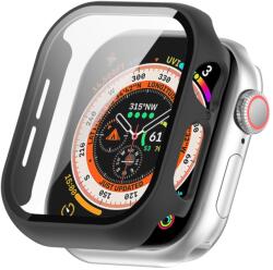 PC FULL COVER Műanyag borítás üveggel Apple Watch 10-hez 42mm fekete