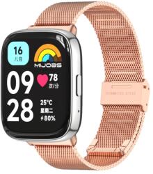  MIJOBS MILANESE Fém szíj Xiaomi-hoz Redmi Watch 3 Lite rózsaszín