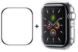 ENKAY Műanyag borítás védőfóliával Apple Watch 9 / 8 / 7 (41mm) átlátszóhoz