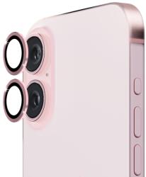 ENKAY ALU Kameraüveg Apple iPhone 16 / 16 Plus rózsaszín