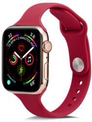  VÉKONY szilikon szíj Apple Watch Ultra 1 / 2 (49 mm) / 9 / 8 / 7 (45 mm) / 6 / SE / 5 / 4 (44 mm) / 3 / 2 / 1 (42 mm) ROSE RED