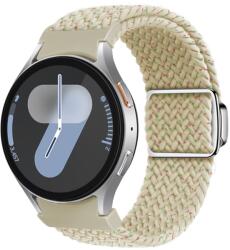  FONÁSOS Nylon szíj a Samsung Galaxy Watch 7 (40 / 44 mm) SZÍNES STARLIGHT-hoz