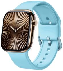  SILICONE Cserélhető szíj a Apple Watch 10-hez 42mm világoskék