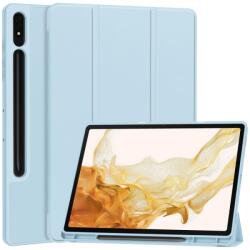 LEATHER Flip borítás Samsung Galaxy Tab S9+ / S10+ telefonhoz világoskék