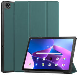  BŐR Flip borítás Lenovo Tab M10 Plus 3. generációs zöld