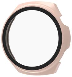 PC TELJES BORÍTÁS Üveggel ellátott műanyag borítás Huawei Watch 4 Pro rózsaszín telefonhoz