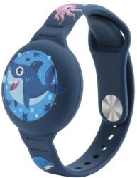 CARTOON Gyermek szilikon szíj az AirTag SHARK-hoz