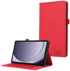 FABRIC Flip borító Samsung Galaxy Tab A9 piros