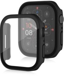 PC TELJES BURKOLAT Üveg műanyag borítás Apple Watch SE / SE 2022 / SE 2023 (44mm) fekete
