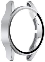 PC FULL COVER Műanyag borítás üveggel Samsung Galaxy Watch FE ezüsthöz
