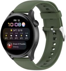 SZILIKON szíj Huawei Watch 4 / Watch 4 Pro készülékhez, sötétzöld