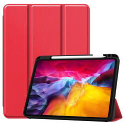 LEATHER Flip tok Apple iPad Pro 11 (2022 / 2021 / 2020 / 2018) piros