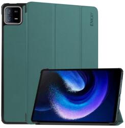 ENKAY LEATHER Flip tok Xiaomi Pad 6 / Pad 6 Pro zöld színű