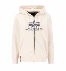 Alpha Industries Basic Zip Hoody - jet stream white
