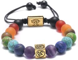  Jógás karkötő 7 csakra stílusban "arany