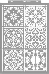 MyWall Mirabella Csempe stencil - 3D - 59x89 cm ultra 1