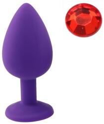 Guilty Toys Dop Anal Silicone Buttplug, Small, Mov/Rosu, Guilty Toys