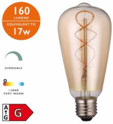 där lighting group Sursa de iluminat (Pack of 5) LED Rustika Light Bulb (Lamp) ES/E27 4W 160LM (BUL-E27-LEDV-2 DAR LIGHTING)