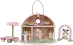 Little Dutch Casuta de papusi portabila din lemn FSC cu zane si mobilier - Fairy Garden - Little Dutch Casuta papusi