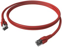 Schrack Patchcablu Cat. 6a/10GB ecranat RJ45, LS0H, rosu 0, 5m (H6GTR00K5R)